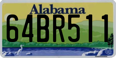 AL license plate 64BR511