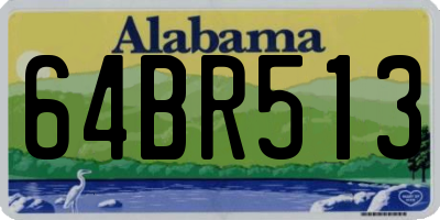 AL license plate 64BR513