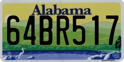 AL license plate 64BR517
