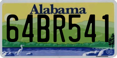 AL license plate 64BR541