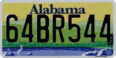 AL license plate 64BR544