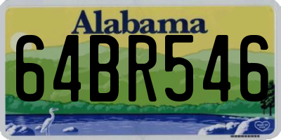 AL license plate 64BR546