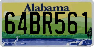 AL license plate 64BR561