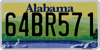 AL license plate 64BR571