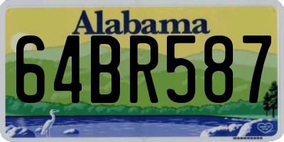 AL license plate 64BR587
