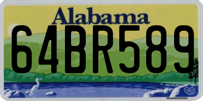 AL license plate 64BR589