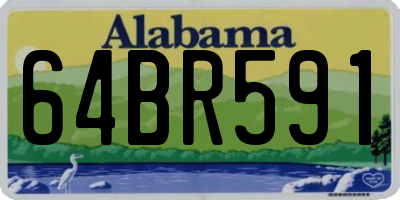 AL license plate 64BR591
