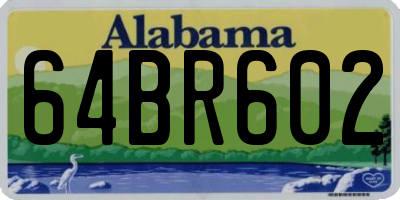 AL license plate 64BR602