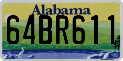 AL license plate 64BR611