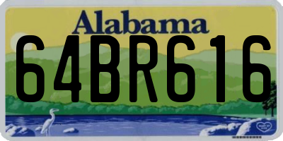 AL license plate 64BR616