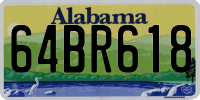 AL license plate 64BR618