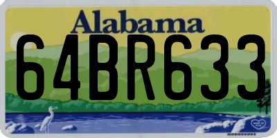 AL license plate 64BR633