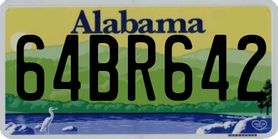 AL license plate 64BR642