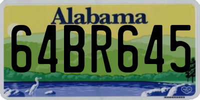 AL license plate 64BR645