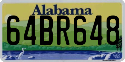AL license plate 64BR648