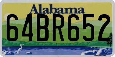 AL license plate 64BR652