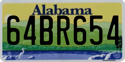 AL license plate 64BR654