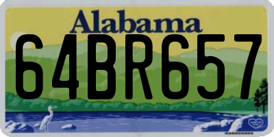 AL license plate 64BR657