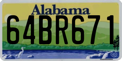 AL license plate 64BR671