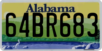 AL license plate 64BR683