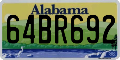 AL license plate 64BR692
