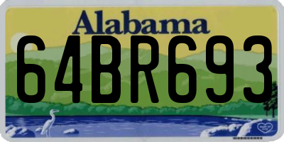 AL license plate 64BR693