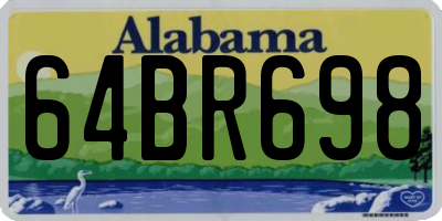 AL license plate 64BR698