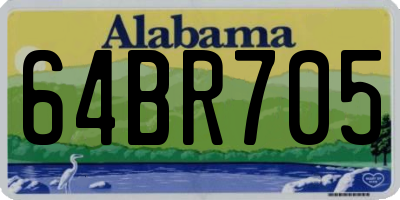 AL license plate 64BR705