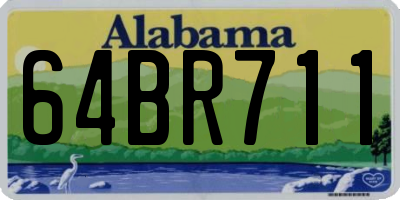 AL license plate 64BR711