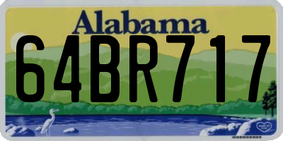 AL license plate 64BR717