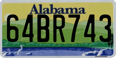 AL license plate 64BR743