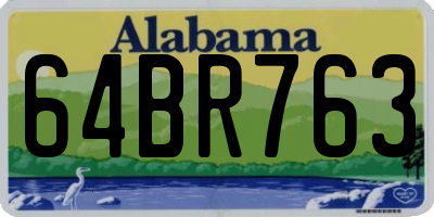 AL license plate 64BR763