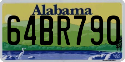 AL license plate 64BR790