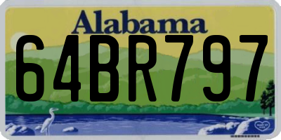 AL license plate 64BR797