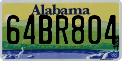 AL license plate 64BR804
