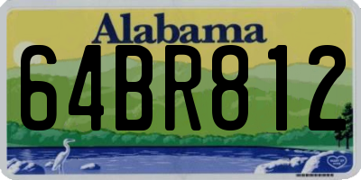 AL license plate 64BR812