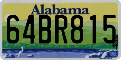 AL license plate 64BR815