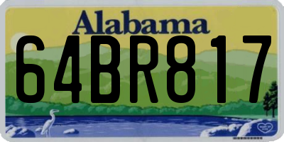 AL license plate 64BR817