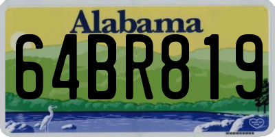 AL license plate 64BR819