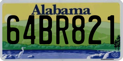 AL license plate 64BR821