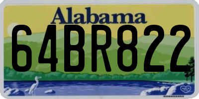 AL license plate 64BR822
