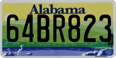 AL license plate 64BR823