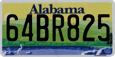 AL license plate 64BR825