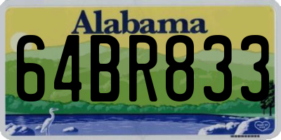 AL license plate 64BR833