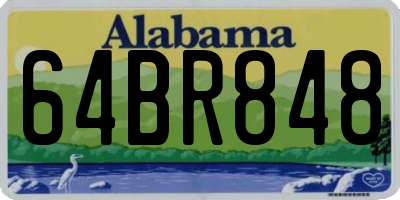 AL license plate 64BR848