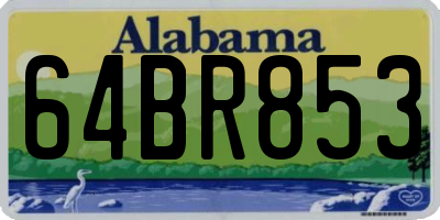 AL license plate 64BR853
