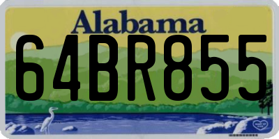 AL license plate 64BR855