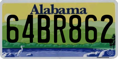 AL license plate 64BR862