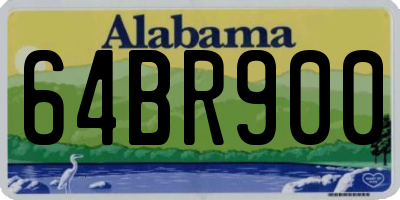AL license plate 64BR900