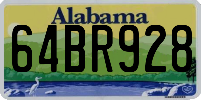 AL license plate 64BR928